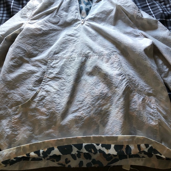 Asos White see through leopard print windbreaker - Picture 2 of 2